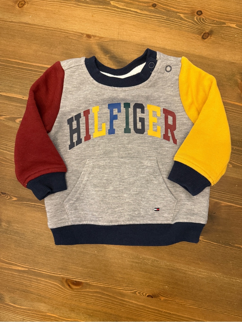Tommy Hilfiger Toddler Gray Pullover Sweatshirt (12-18M)